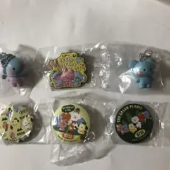 BTS くら寿司 BT21 フィギュア＆ラバーマスコット＆缶バッジ セット