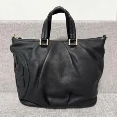 Tory Burch トリーバーチ ハンドバッグ ショルダーバッグ　黒　保存袋付のサムネイル