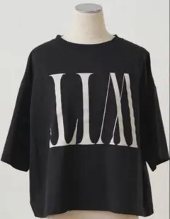 PUAL CE CIN リバースロゴTシャツ 黒のサムネイル