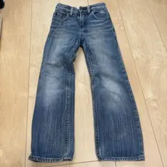 GAP デニムブルー ワイドレッグパンツ 120cm