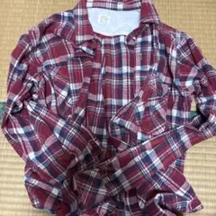 BACK NUMBER チェック柄シャツ Mサイズのサムネイル