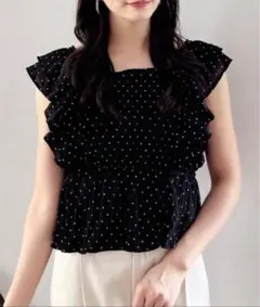 ブラウス シャツ 「WEB限定」フリルペプラムブラウス レディース