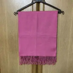 シンプル マフラー 無地 ユニセックス ピンク