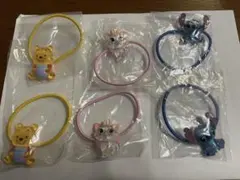 ディズニー6個セット Twinkleゴム トウィンクルゴム ヘアゴム ガチャ