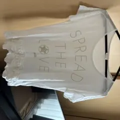 DIESEL ホワイト Tシャツ フリル裾