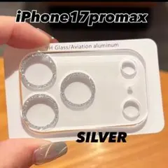 iPhone17promax カメラ保護カバー⭐︎シルバー　クリアカバー