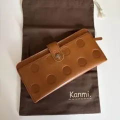 Kanmi. ドット柄 レザー長財布