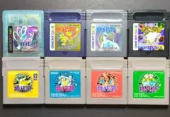 【ソフト単品】ポケットモンスター　ゲームボーイソフト　8点セット①　動作確認済み
