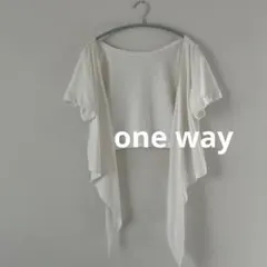 one way 半袖羽織りトップス ショート丈のサムネイル