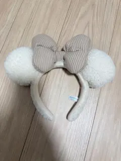 ミニー　カチューシャ　もこもこ　白 1日使用しました