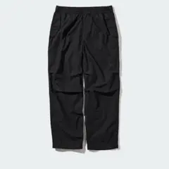 【未使用/即日発送】UNIQLOパラシュートパンツ ブラック男女兼用※値下げ不可