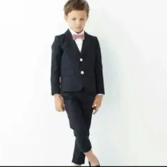 SMOOTHY スムージーセットアップスーツ120ダークネイビー　H&M シャツ