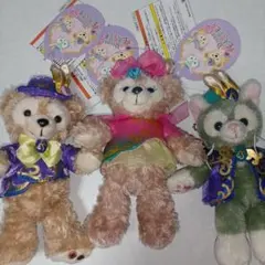 ダッフィー＆フレンズ☆ディズニーイースター2017 ぬいぐるみバッジ