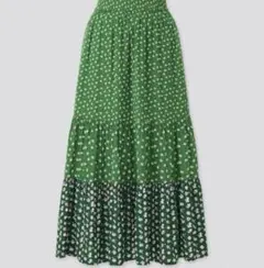 PAUL & JOE 　ユニクロ　緑色 フレアスカート