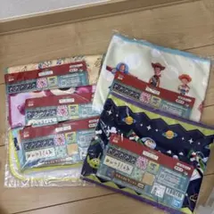 トイ・ストーリー タオル・ハンカチ 5枚セットとキーホルダー 6個セット