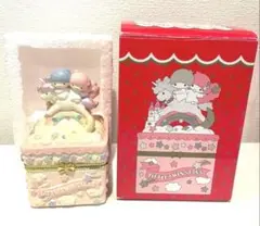 【激レア】　キキララ　リトルツインスターズ　宝石箱　小物入れ　パフポフ 激レア】 キキララ リトルツインスターズ 宝石箱 小物入れ パフポフ