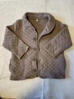 無印良品　キルトジャケット　ブラウン　90