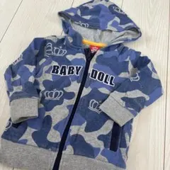 BABY DOLL 迷彩柄パーカー 90cm