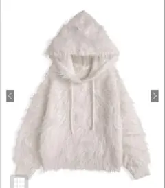 グレイル　シャギーニットパーカー　tu1931 アイボリー