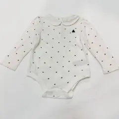 babyGAP 襟付き 長袖ロンパース ボディスーツ ハート柄 ブラナンベア