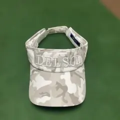 デルソルゴルフ☆バイザー☆迷彩柄☆超美品！ベージュ系DELSOL GOLF韓国