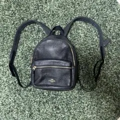 COACH レザー ミニリュック ブラック