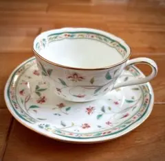 （新品）Noritakeノリタケ 花更紗 カップ＆ソーサー 5客セット 箱付き