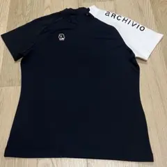 アルチビオ】ゴルフ モックネック うさ耳ロゴ メッシュ切り替えTシャツ 