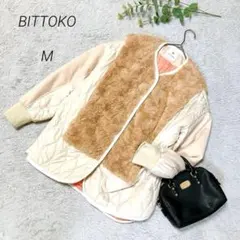 BITTOKO ビトッコ　キルティングジャケット　ボア付き　M相当　袖ゴム