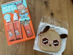 【韓国オリーブヤング限定】サンリオ ポチャッコ ポーチ キーホルダー 日焼け