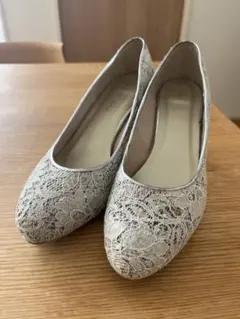 レースパンプス　結婚式