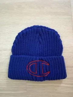 Champion ニット帽 ブルー 48-52cm