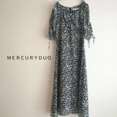 MERCURYDUO　フラワーギャザードロストマーメイドワンピー