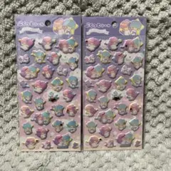 リトルツインスターズ　キキララ　ぷくっとシールセット