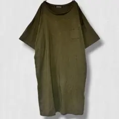 半袖Tシャツ チュニック　ポケット付 大きいサイズ 4XL ビッグシルエットのサムネイル