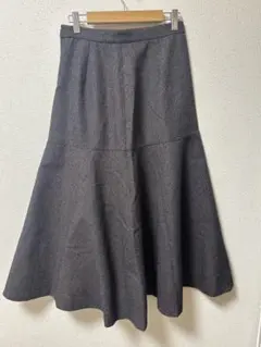 【美品】Natural beauty basic ダークグレー フレアスカート