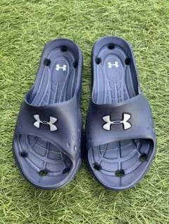 アンダーアーマー Under Armour ネイビー サンダル M8/W9