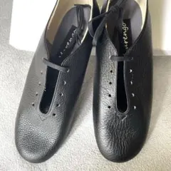 24.5Marengoバトンシューズ難あり本革新品未使用 ダンス ベージュ 