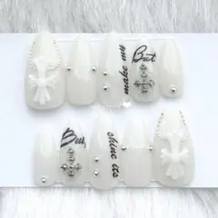 現品♡シズニルック クロム ちゅるん 海外ギャル y2k サブカル ネイルチップ