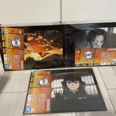 は*×様 一番くじ 鬼滅の刃 ～上弦の参～ H賞　ミニビジュアルポスター 3点セ