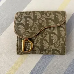Christian Dior ブラウン 名刺入れ小銭入れ - メルカリ