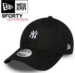 ニューエラ キャップ 9FORTY WOMEN ヤンキース ブラック ミニロゴ