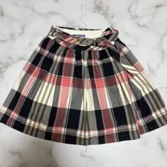 BURBERRY BLUE LABEL チェック ミニスカート ベルト付 36