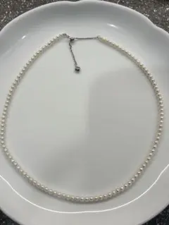 照り照りベビーパール 本真珠ネックレス 約3-3.5mm｜K18WGGP