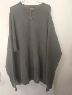 00s woolrich ヘンリーネックコットン ニット セーター YAECA