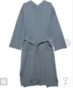 カフスデザインロングニットカーディガン