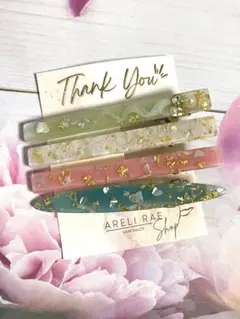 ハンドメイド ヘアクリップ 4個セット　エレガント