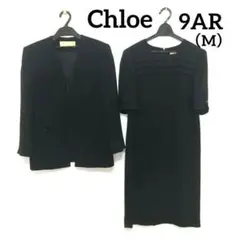 美品　ブラックフォーマル 9AR M クロエ　礼服　セット　ワンピース　黒　喪服