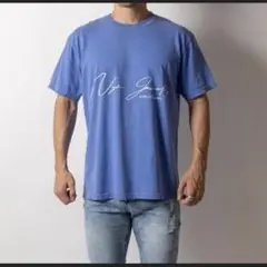 新品✨NYN-JEWELRY スクリプトロゴ 半袖Tシャツ M ブルー 青⁠