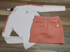 ⛳️adidasGOLF⭐ダンボールニット スカート＆モックシャツ セットアップ